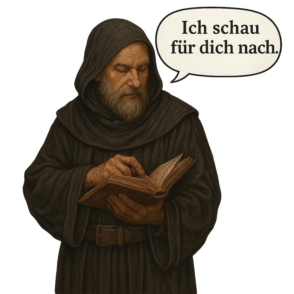 Gelehrter sucht nach einer Antwort